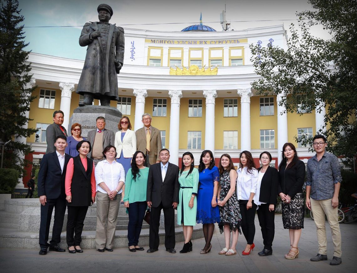 Sarah Gould with Faculty