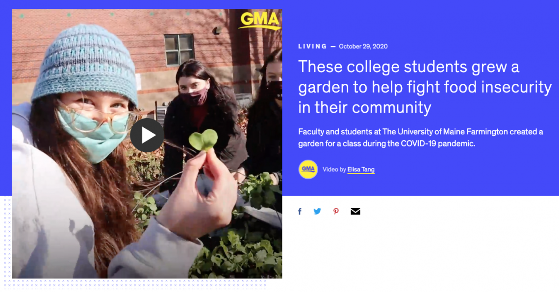 UMF Garden inspires community and beyond: These college students grew a garden to help fight food insecurity in their community.