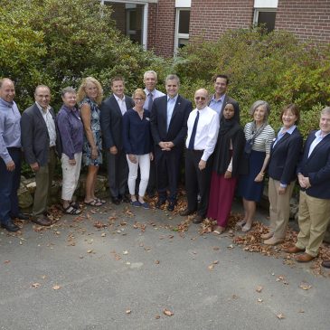 UMF Board of Visitors for 2019-20 and President Edward Serna (ninth from left)