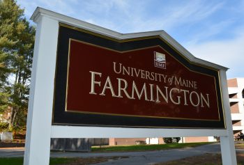 Sign at University of Maine at Farmington