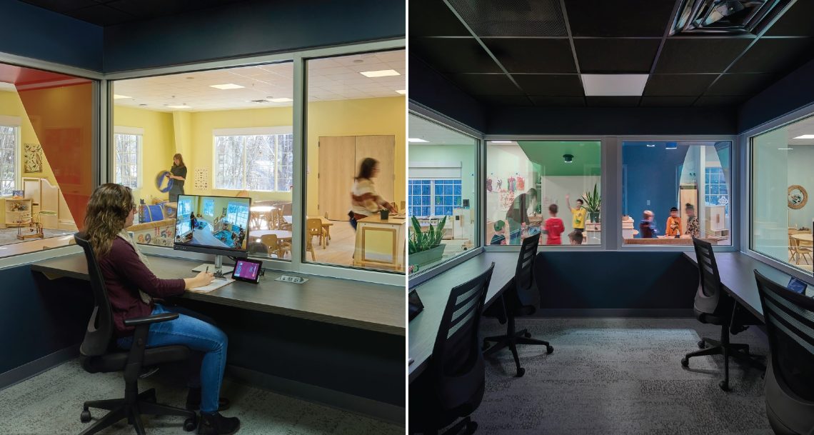 Observation areas and cutting-edge, real-time digital observation capabilities create an enhanced learning environment for UMF students that can also be shared with satellite UMF Early Childhood Education program participants in the state.
