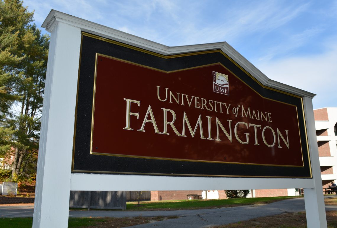 University of Maine at Farmington sign