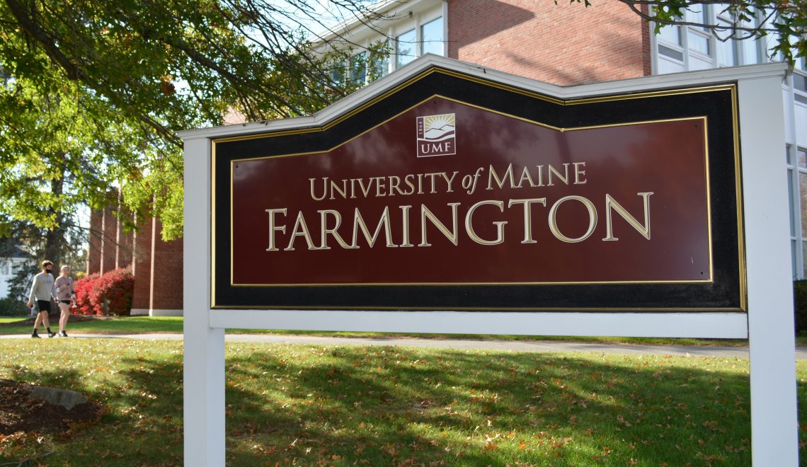 University of Maine at Farmington sign