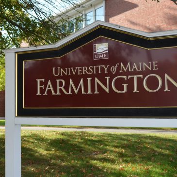 University of Maine at Farmington sign